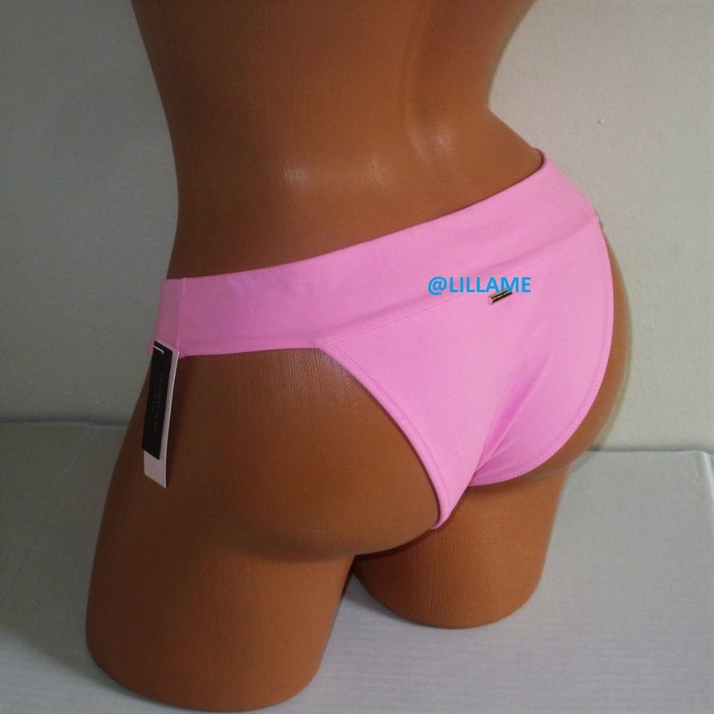 Victoria's Secret SWIM Brazilian Bikini Bottom Size M L Peony Pink